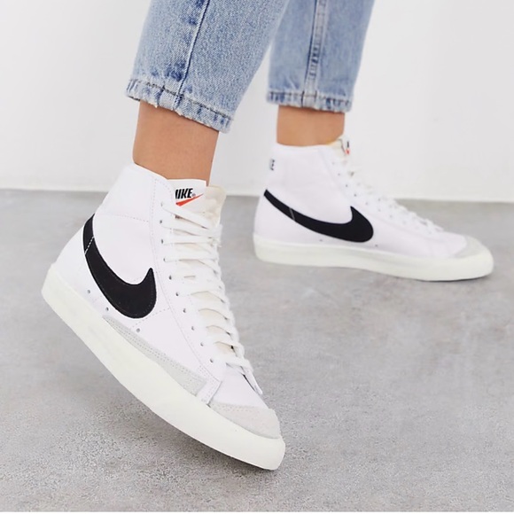 Nike Other - Nike Blazer Mid ‘77 Vintage White Black Sail men’s Sz 6.5 Sneakers CZ1055-100